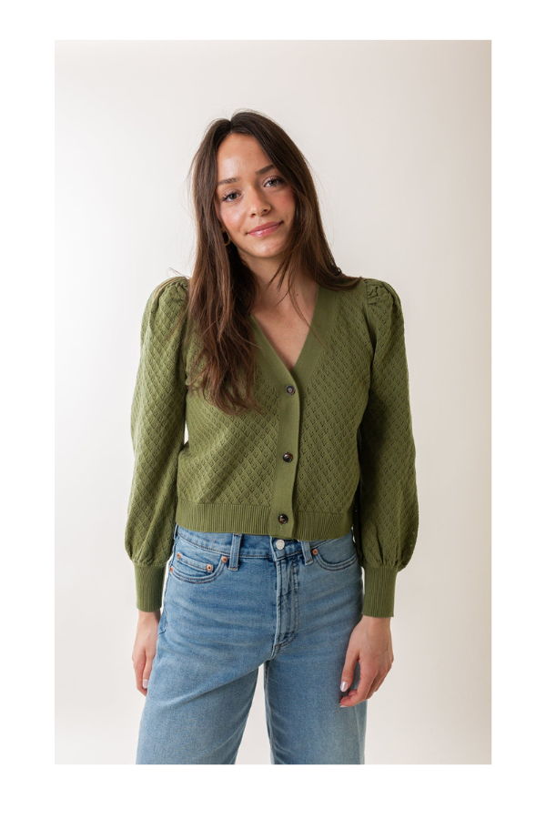 dra Ryan Cardigan - Basil