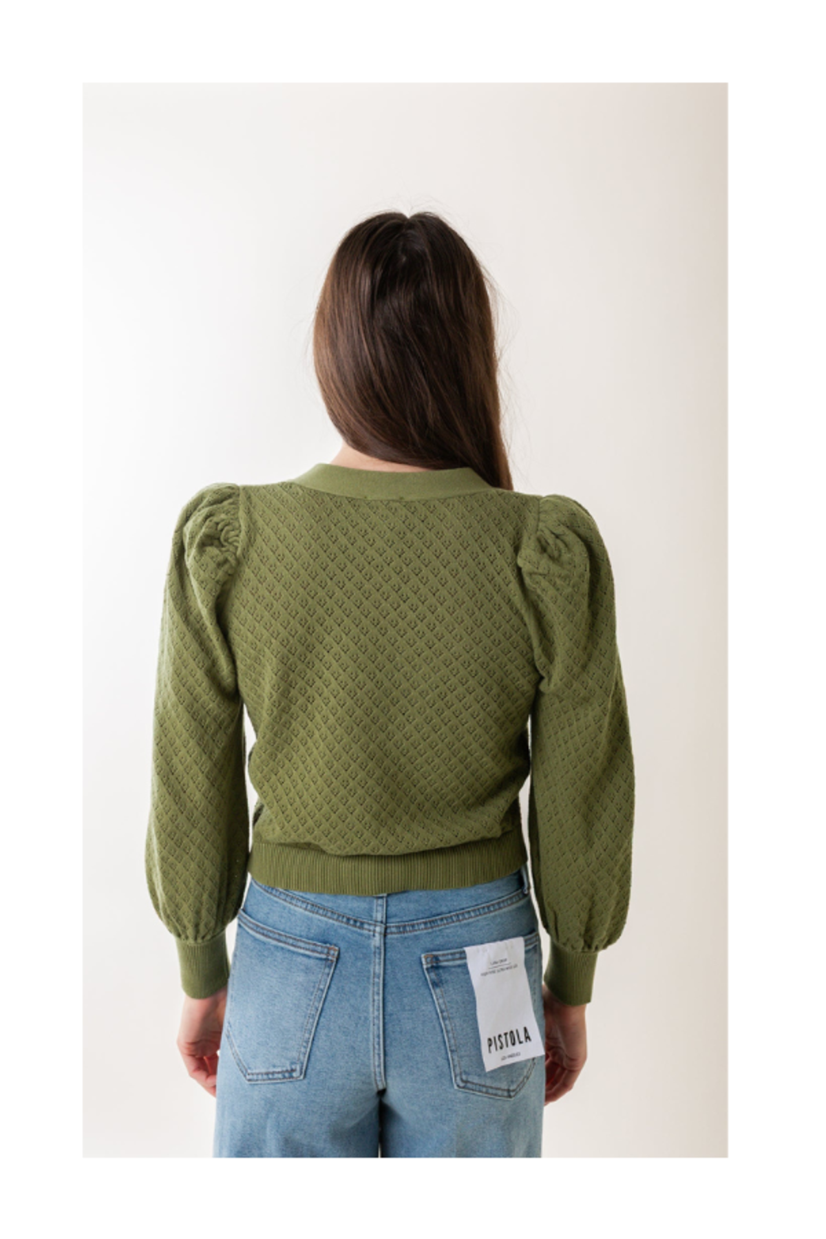 dra Ryan Cardigan - Basil - Image 2 of 2