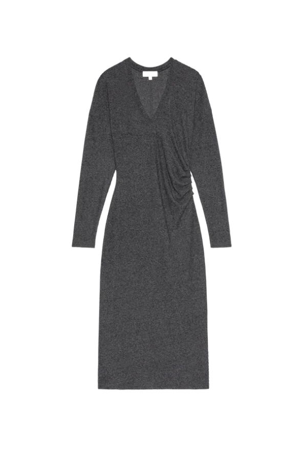 Nation Sandrine Midi Dress - Heather Charcoal