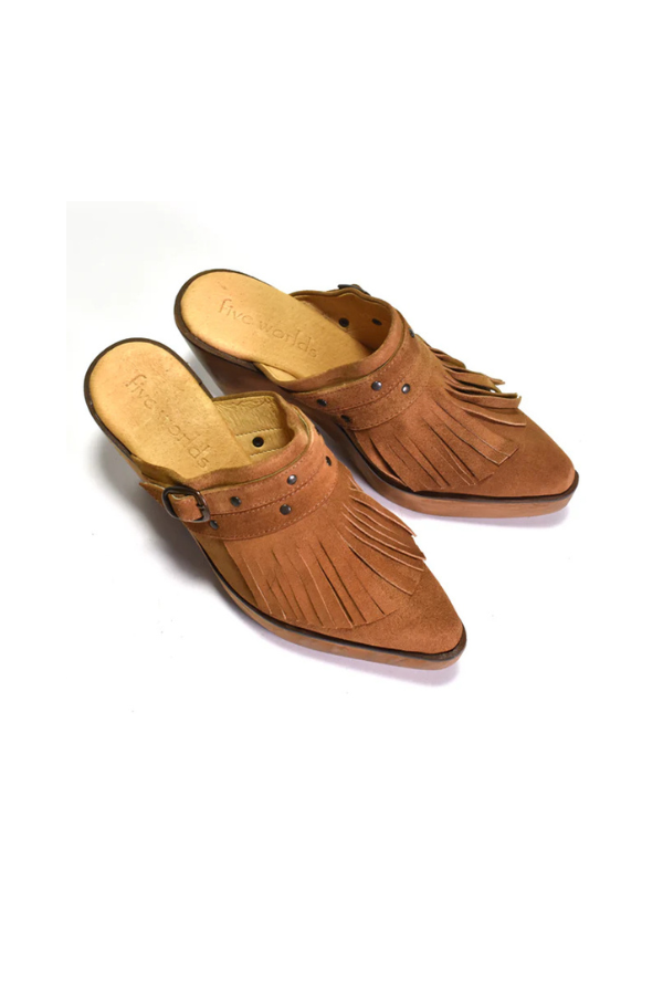 Cordani Tassel Clog - Cocoa Suede