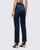 RE/DONE Twisted Stove Pipe Jeans - Dark Lady Blue - Thumbnail 3