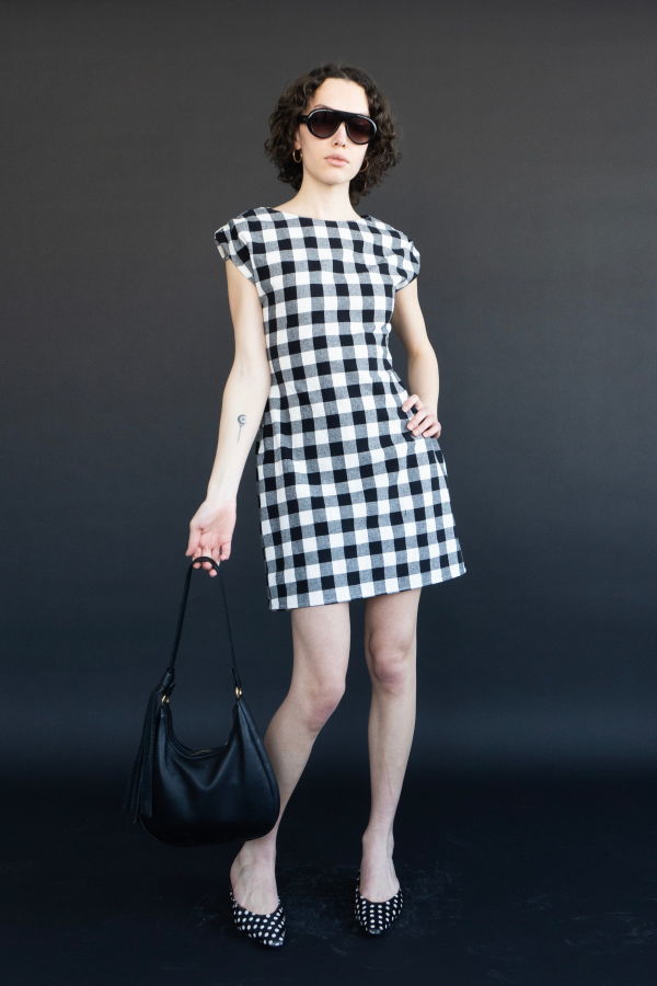 Rightful Owner Paige Dress in Black Gingham