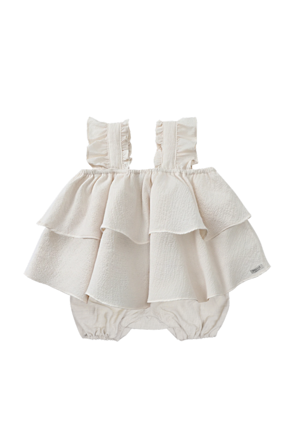 KIDS Donsje Elowen Playsuit - Warm White