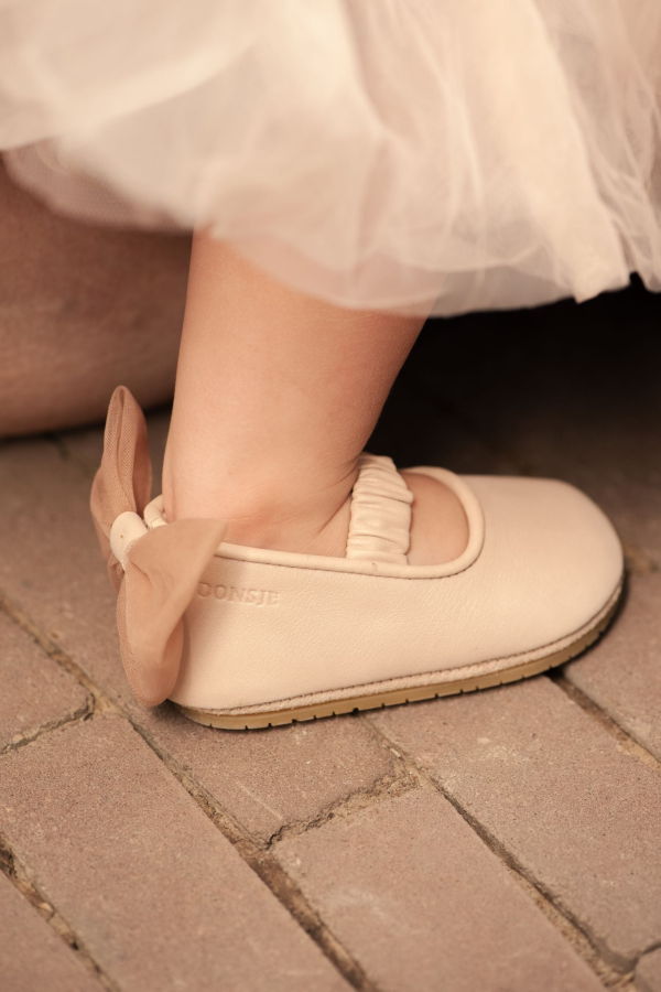 Kids Donsje Luyax Ballerinas - Powder Metallic Nubuck