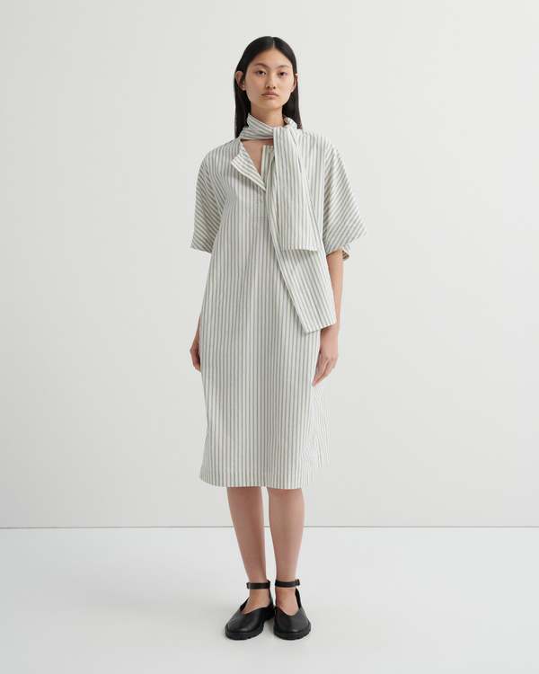 Kowtow Ascot Dress - Ticking Stripe
