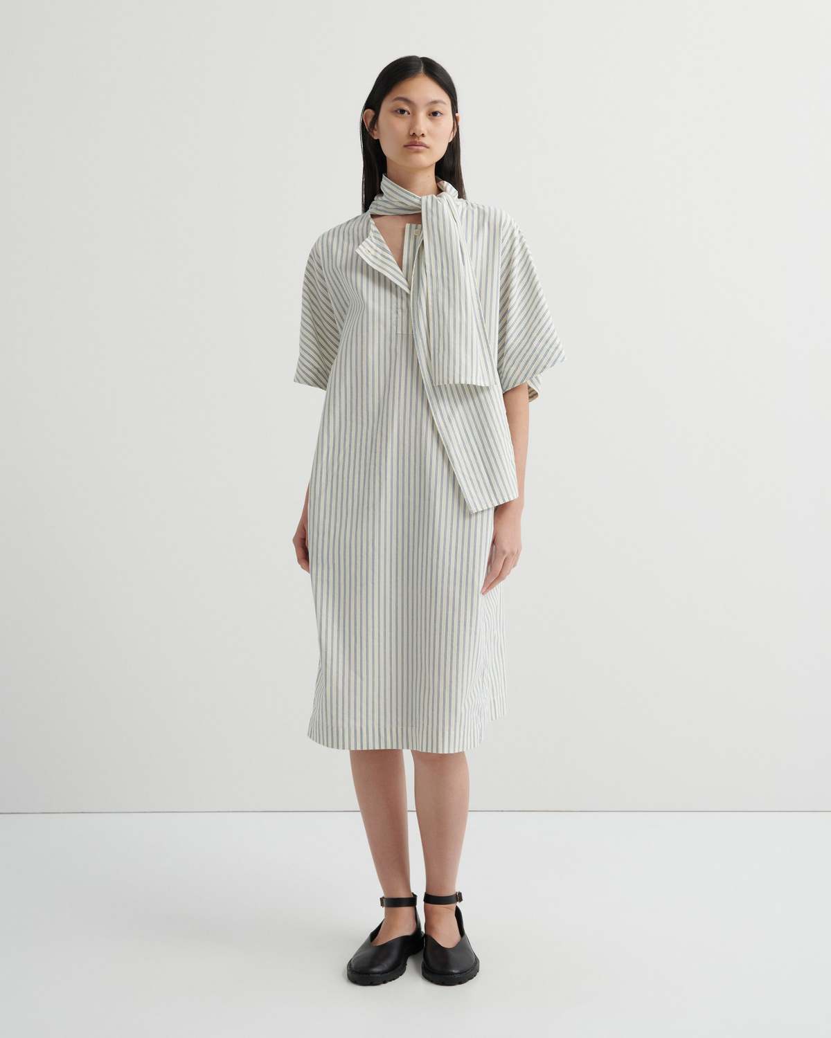 Kowtow Ascot Dress - Ticking Stripe - Image 1 of 5