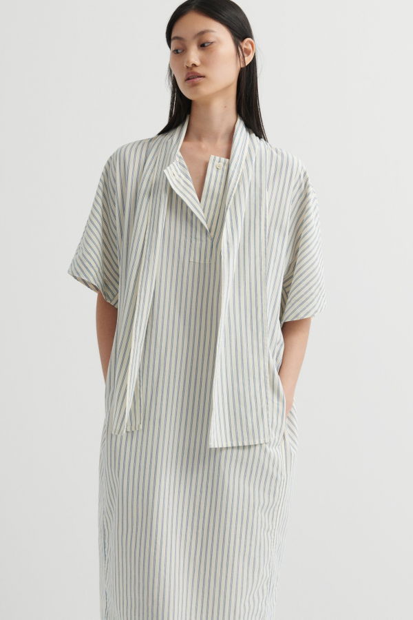 Kowtow Ascot Dress - Ticking Stripe