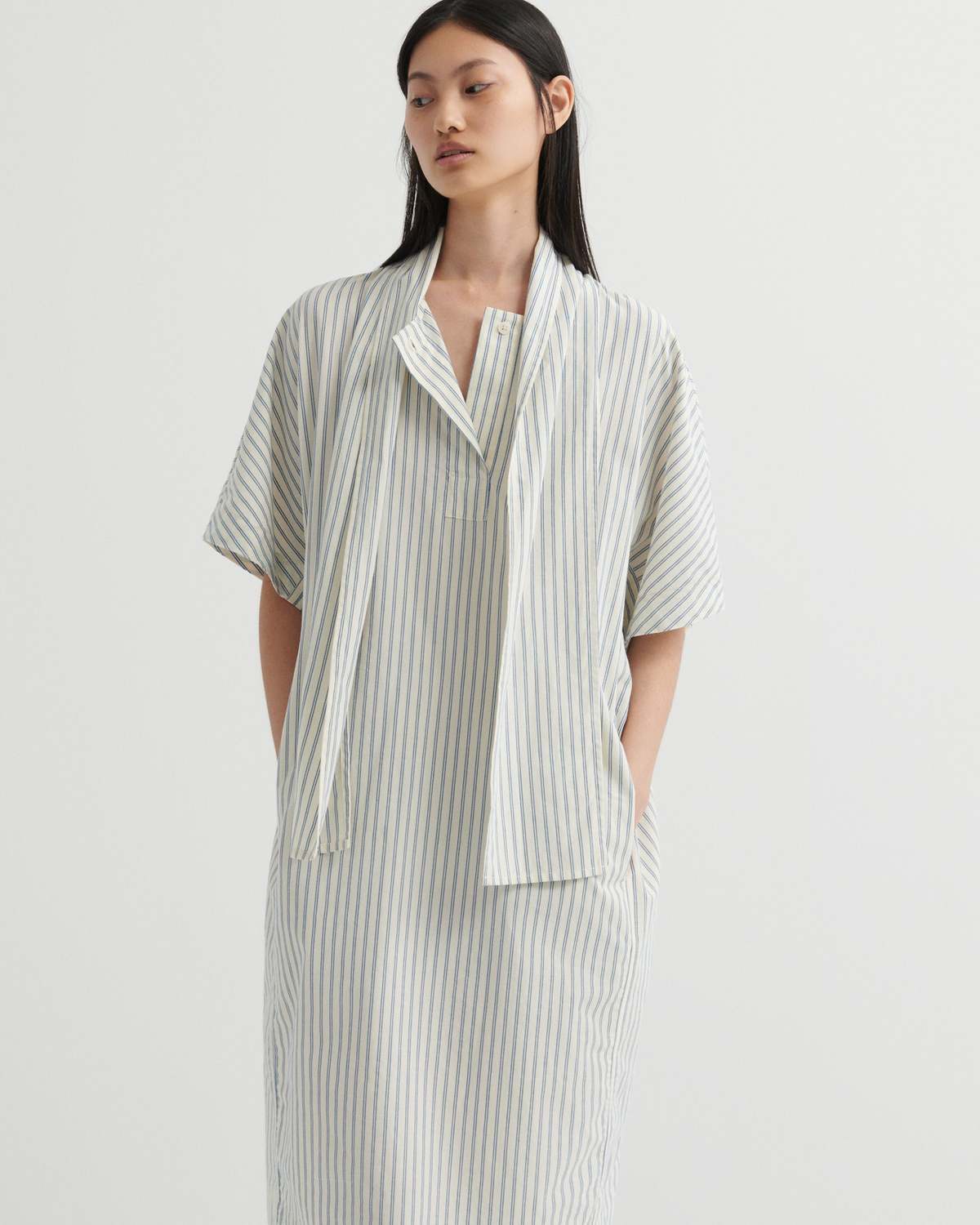 Kowtow Ascot Dress - Ticking Stripe - Image 2 of 5