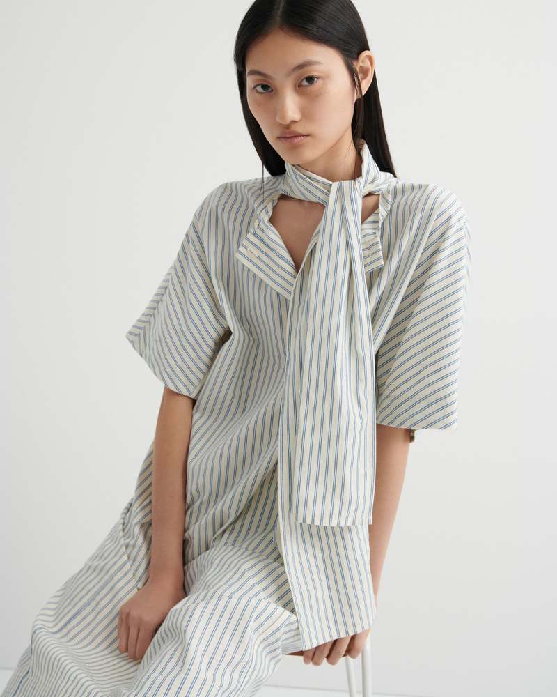 Kowtow Ascot Dress - Ticking Stripe