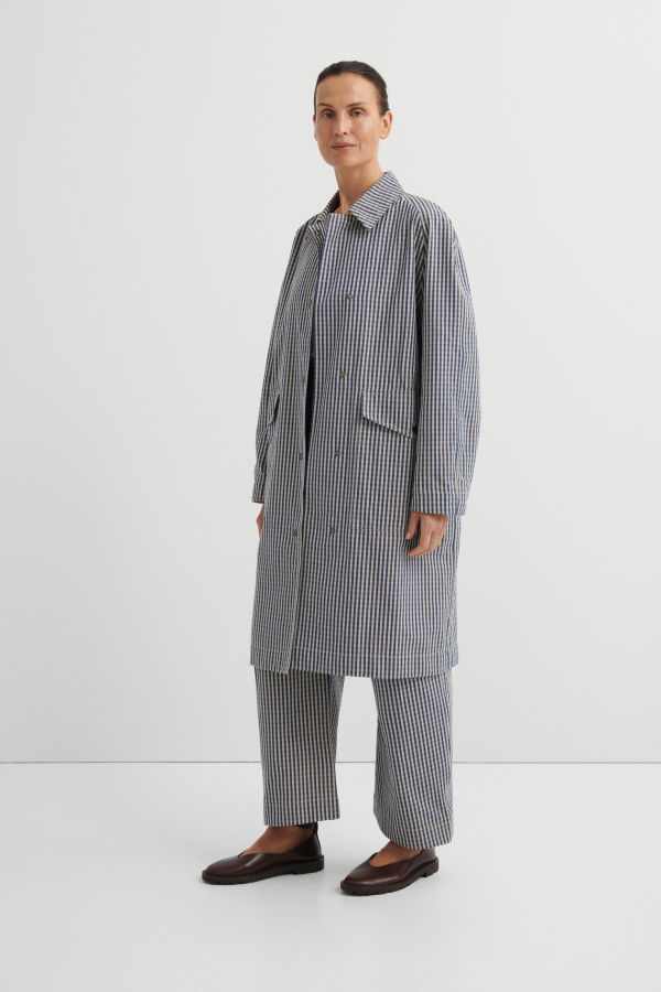 Kowtow Atelier Trench Coat - Landscape Check