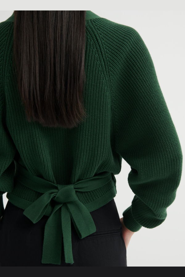 Kowtow Composure Cardigan - Forest
