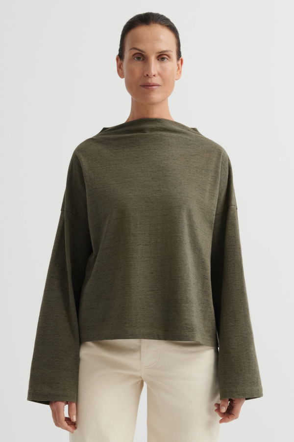Kowtow Field Top - Bark Melange