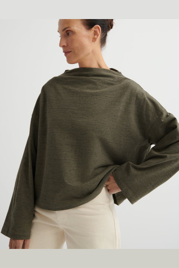 Kowtow Field Top - Bark Melange