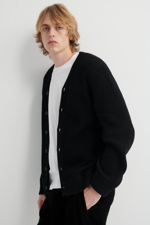 Kowtow Fisher Cardigan - Black