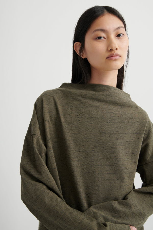 Kowtow Measure Dress - Bark Melange