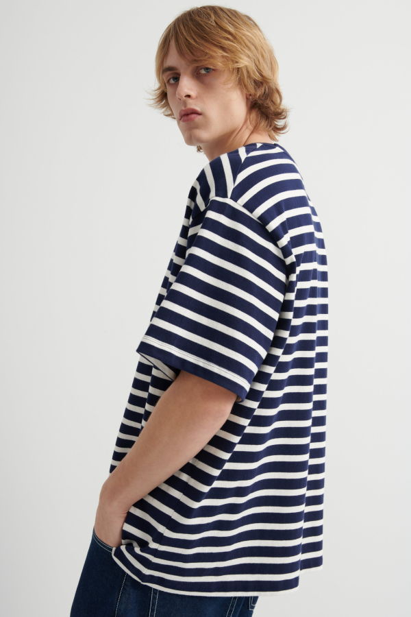 Kowtow Motion Tee - Uniform Stripe