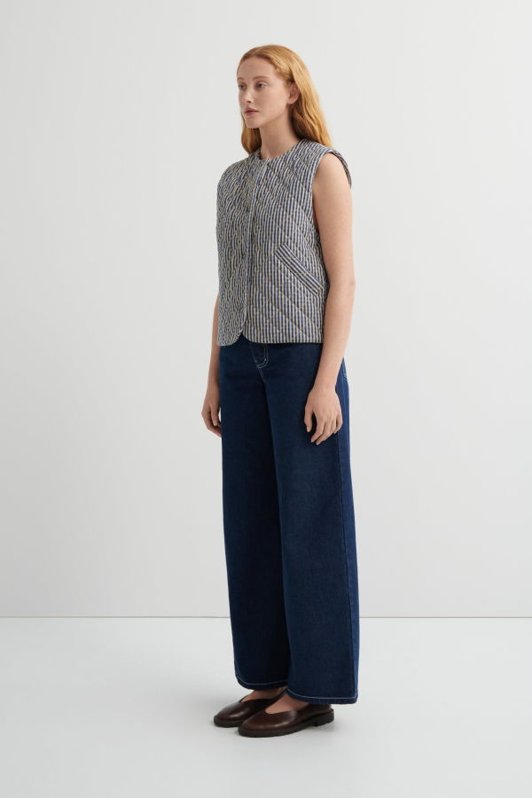 Kowtow Quilter Vest - Landscape Check