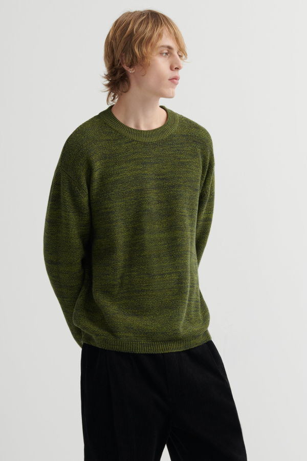 Kowtow Reed Crew Sweater - Twisted Green