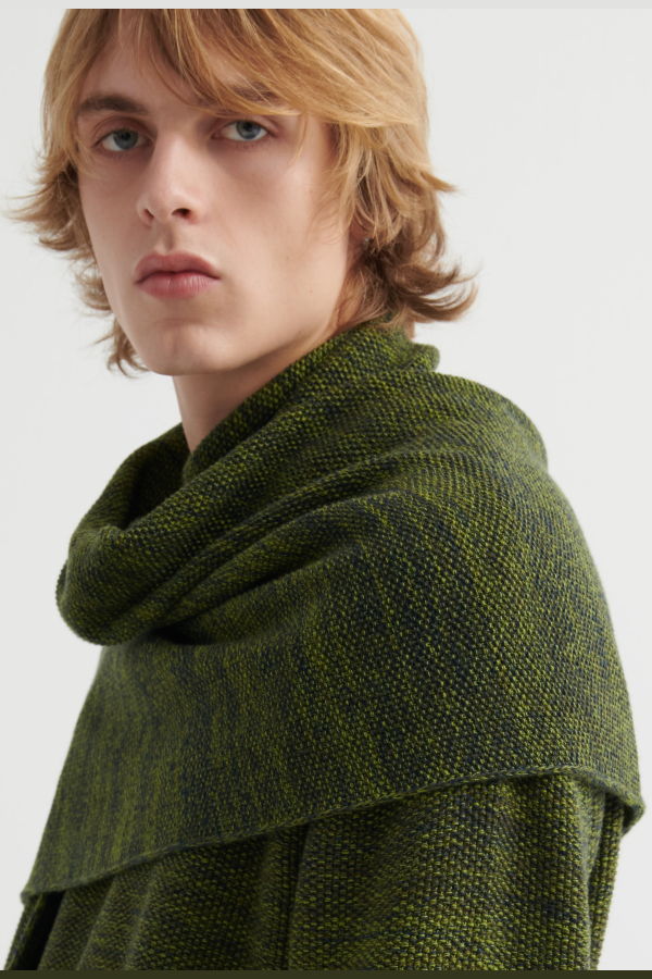Kowtow Seed Scarf - Twisted Green