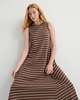 Kowtow Tank Swing Dress - Brown Stripe - Thumbnail 1