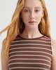 Kowtow Tank Swing Dress - Brown Stripe - Thumbnail 3