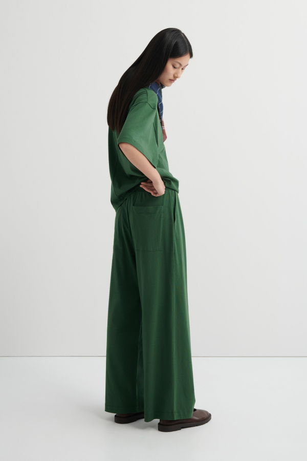 Kowtow Wide Leg Pant - Forest