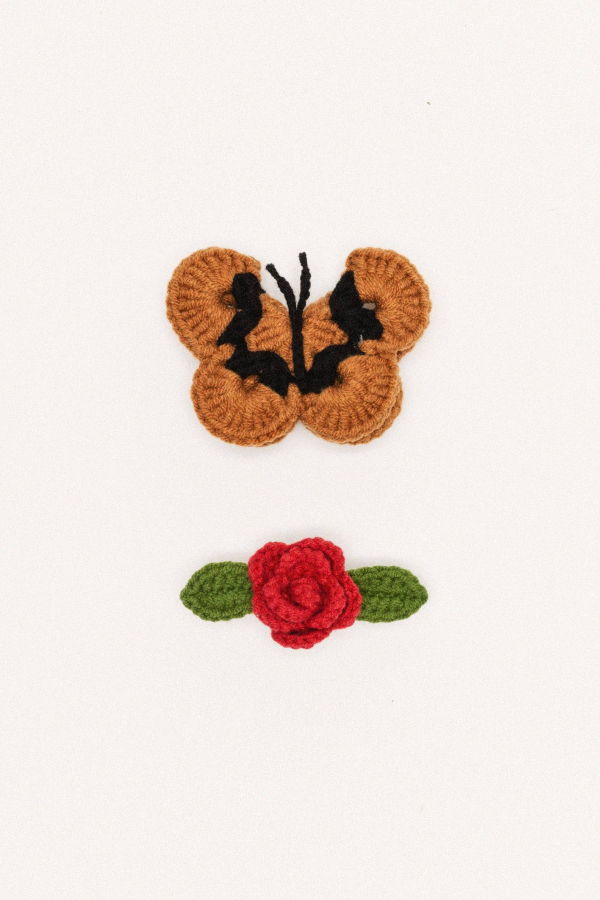 Hansel from Basel Butterfly Garden Crochet Hair Clips