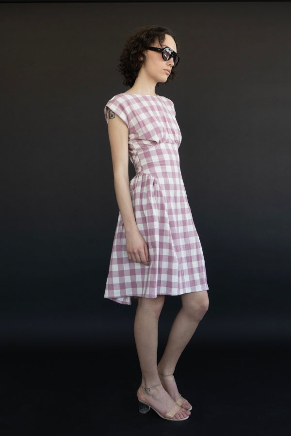 Rightful Owner Pink Gingham Veronica Dress