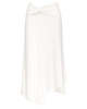 Victoria Beckham Twist Detail Midi Skirt - White - Thumbnail 1