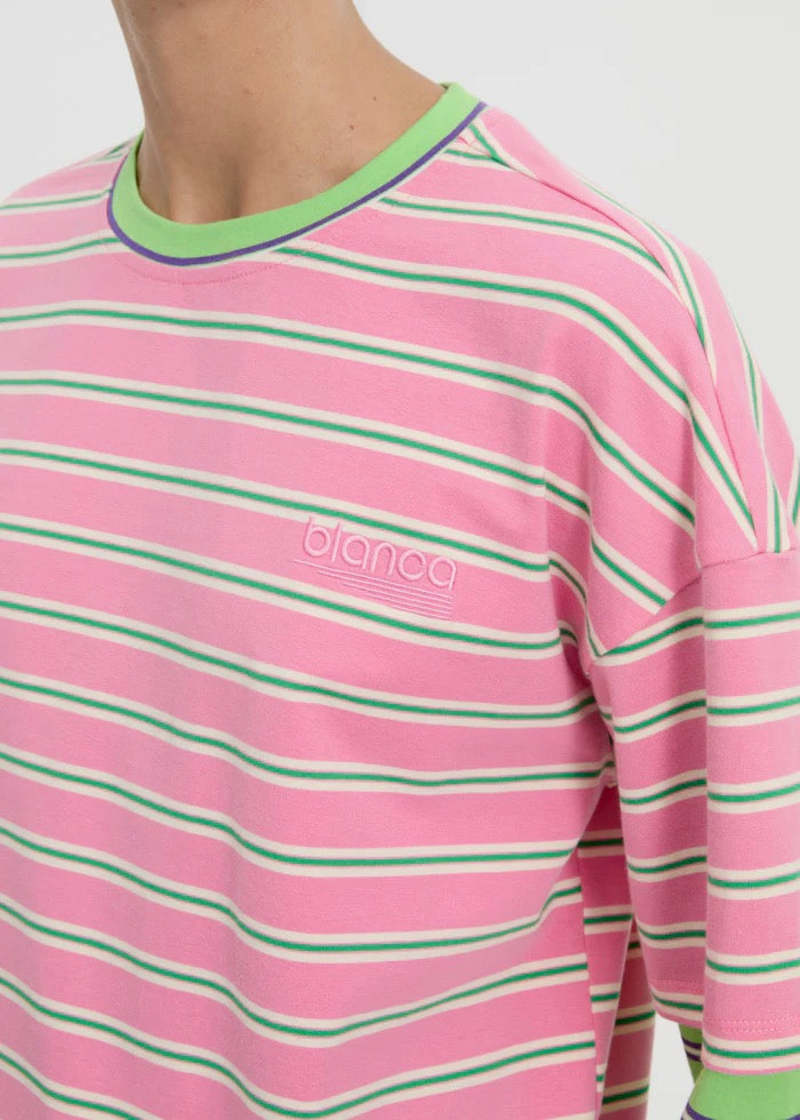 Blanca Studio Faro Double Layer Striped Tee