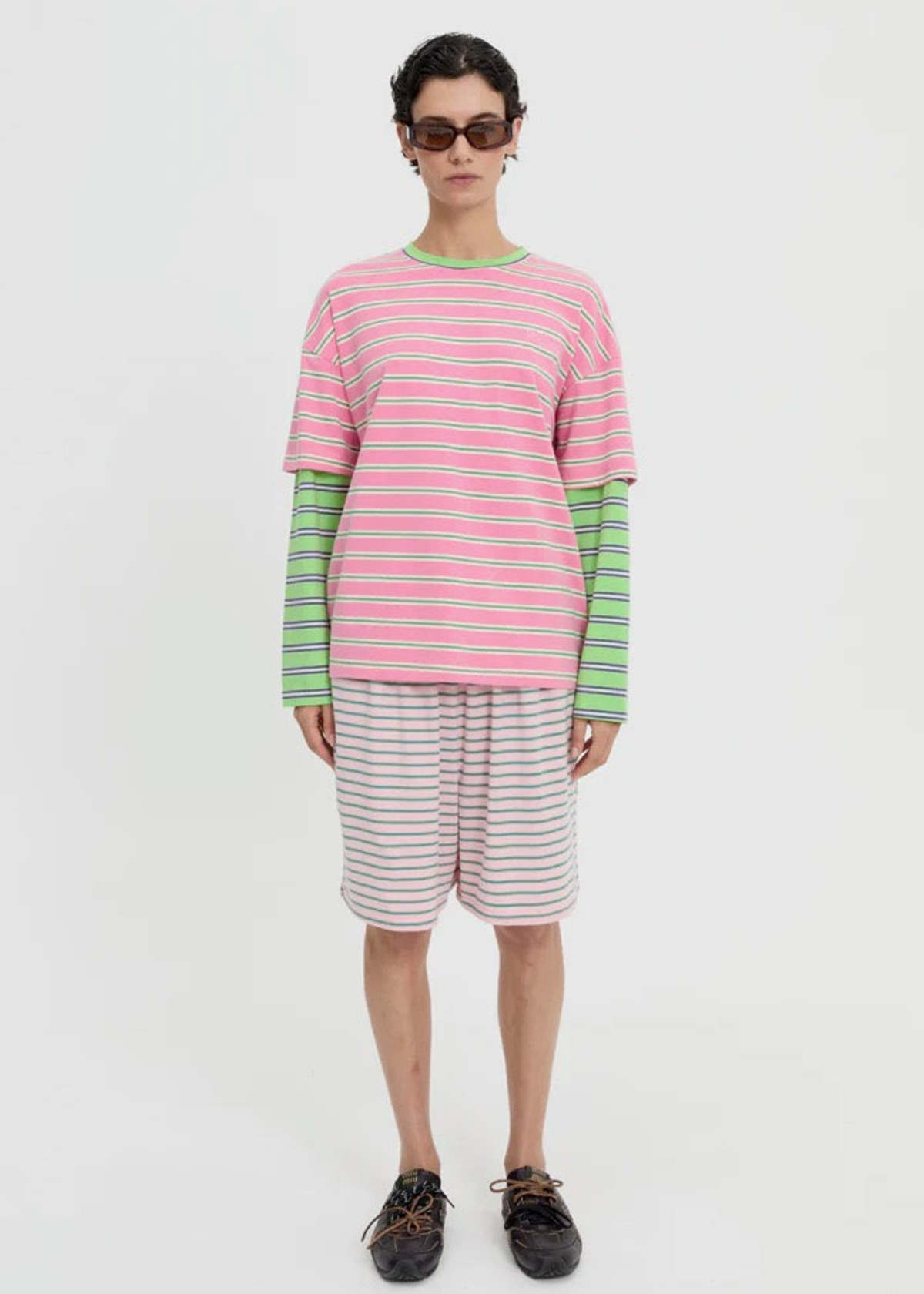 Blanca Studio Faro Double Layer Striped Tee - Image 4 of 6