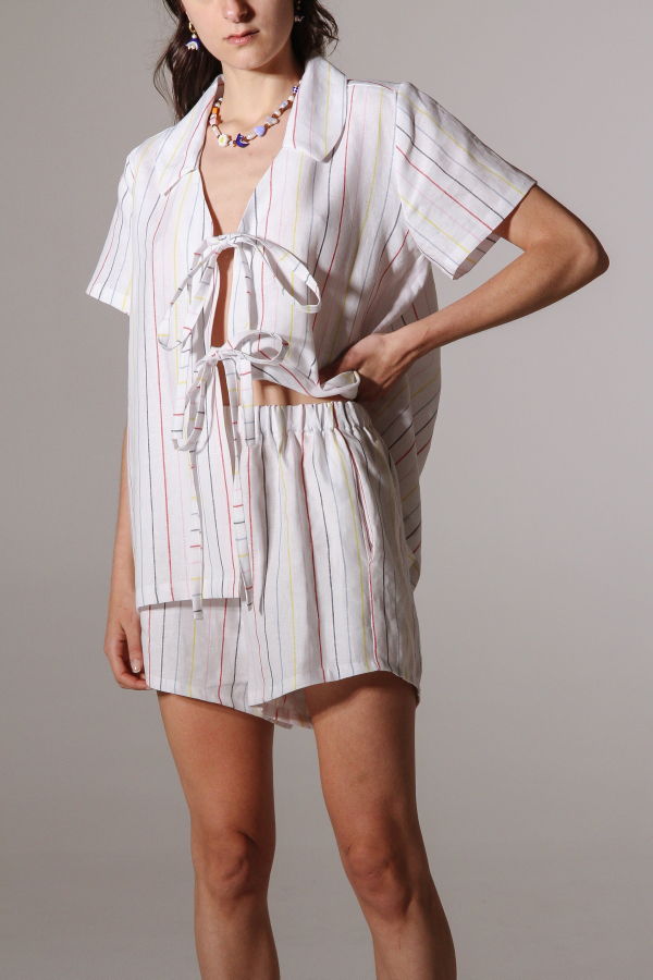 Par Moi Leisure Shorts - Beach Stripe