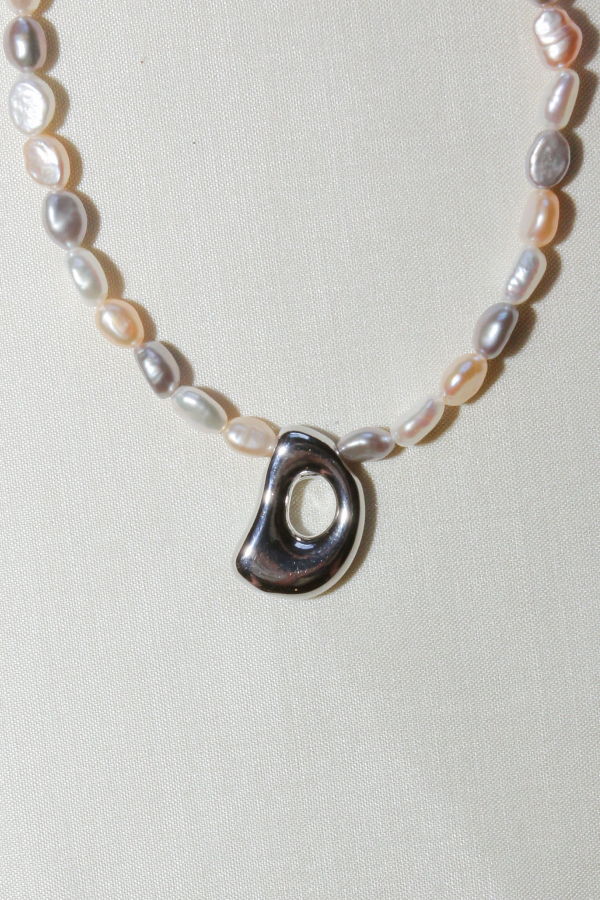 Par Moi Pearl Initial Necklace