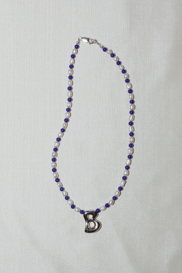 Par Moi Sapphire Initial Necklace