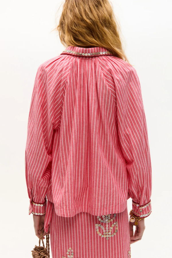 Carolina K Brisa Shirt - Red Stripe