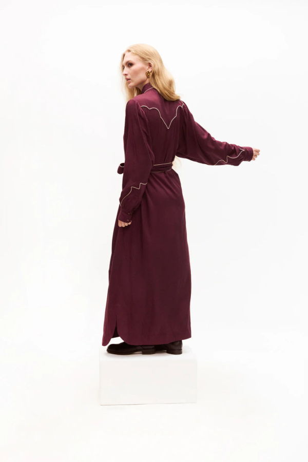 Carolina K Rodeo Dress - Burgundy
