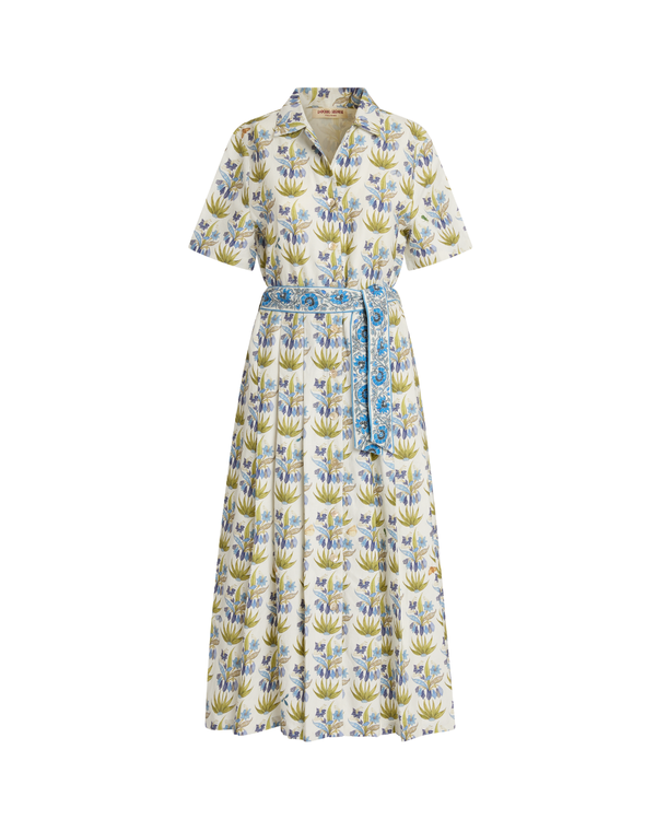 Emporio Sirenuse Claudia Dress - Celestine Flower Blue