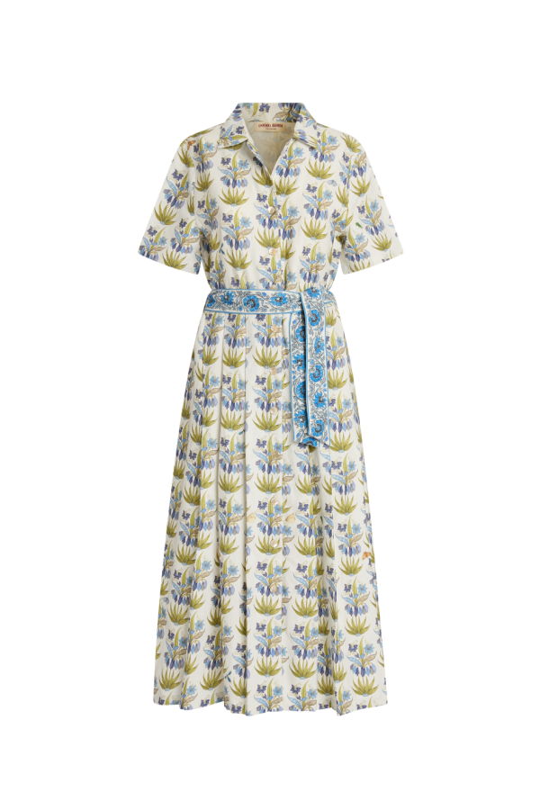 Emporio Sirenuse Claudia Dress - Celestine Flower Blue