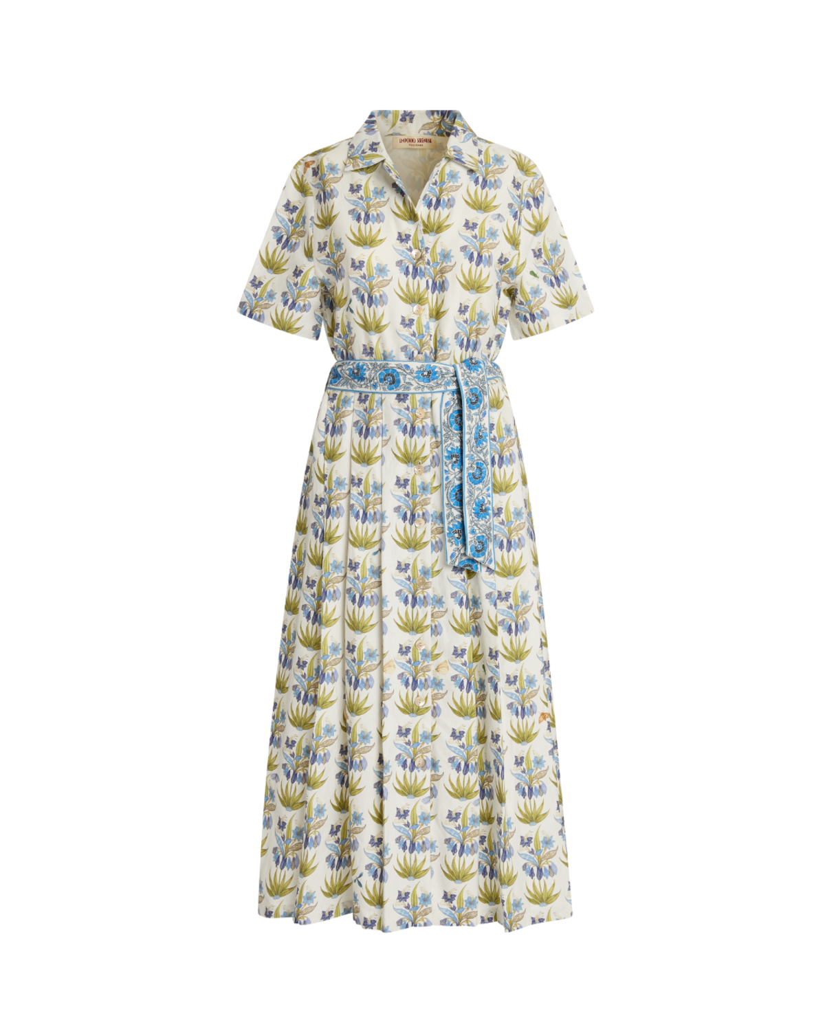 Emporio Sirenuse Claudia Dress - Celestine Flower Blue - Image 1 of 6