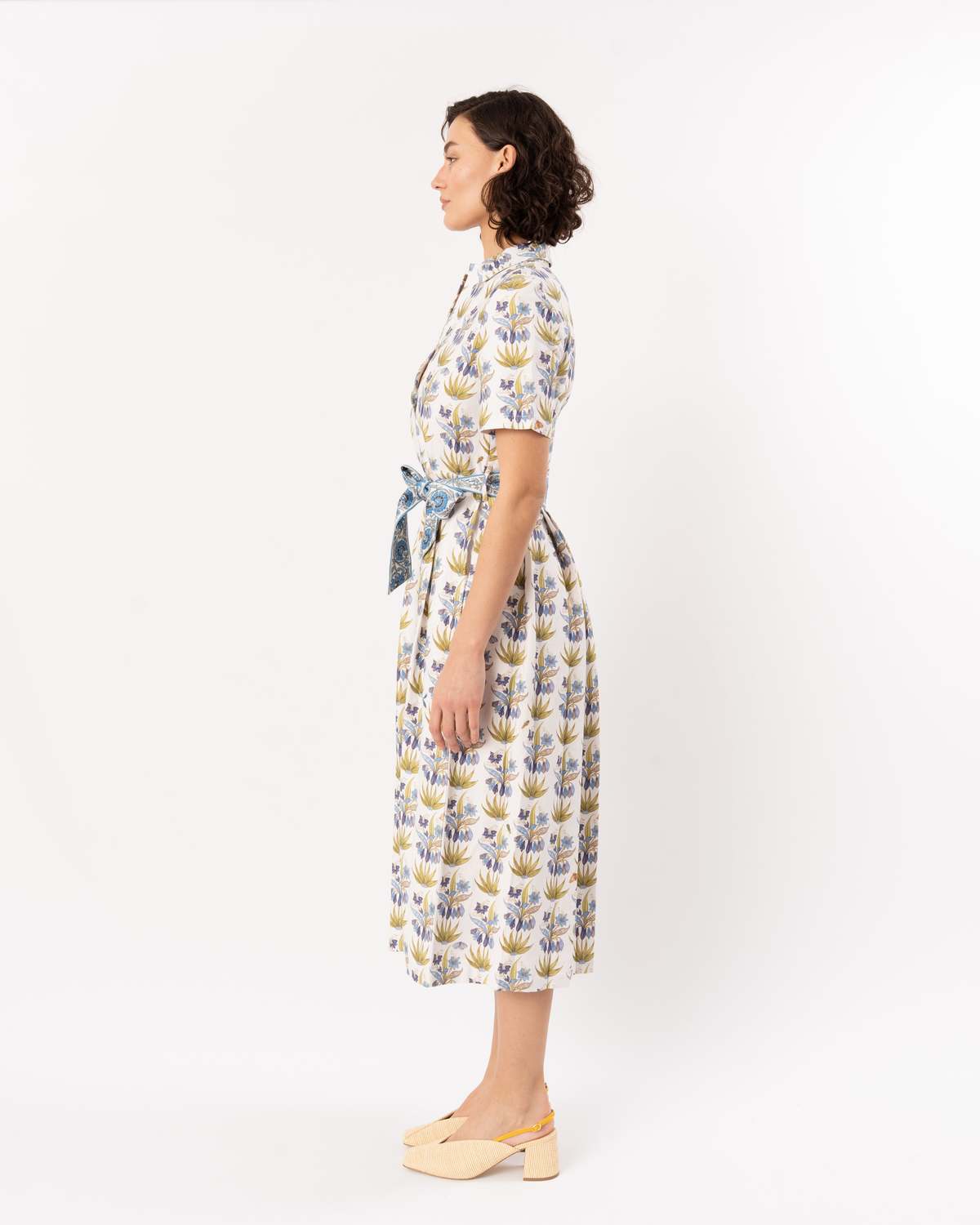 Emporio Sirenuse Claudia Dress - Celestine Flower Blue - Image 3 of 6