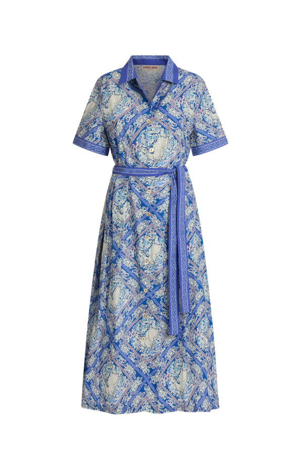 emporio sirenuse Claudia Dress - Meadow Print Blue