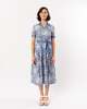 emporio sirenuse Claudia Dress - Meadow Print Blue - Thumbnail 2