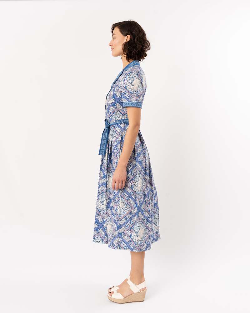 emporio sirenuse Claudia Dress - Meadow Print Blue