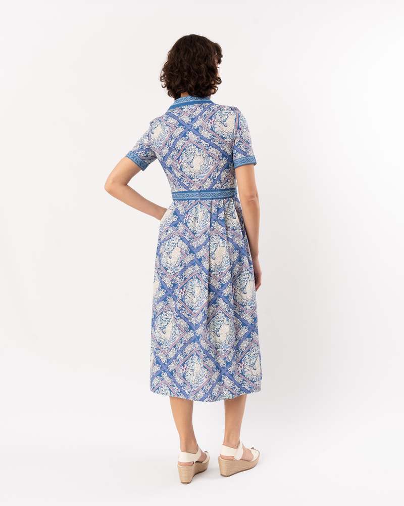 emporio sirenuse Claudia Dress - Meadow Print Blue