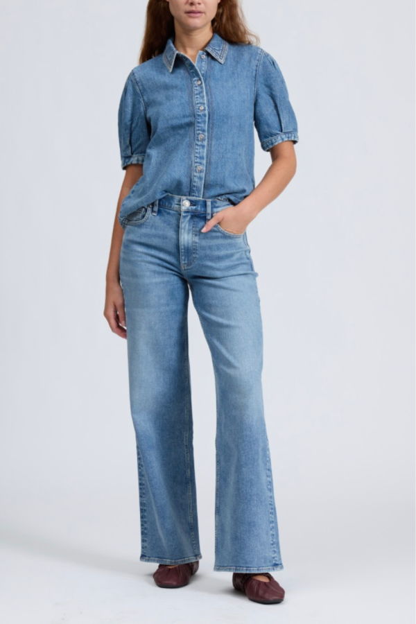 Rag & Bone Flexi Andi Full Wide Leg Jean - Lyon