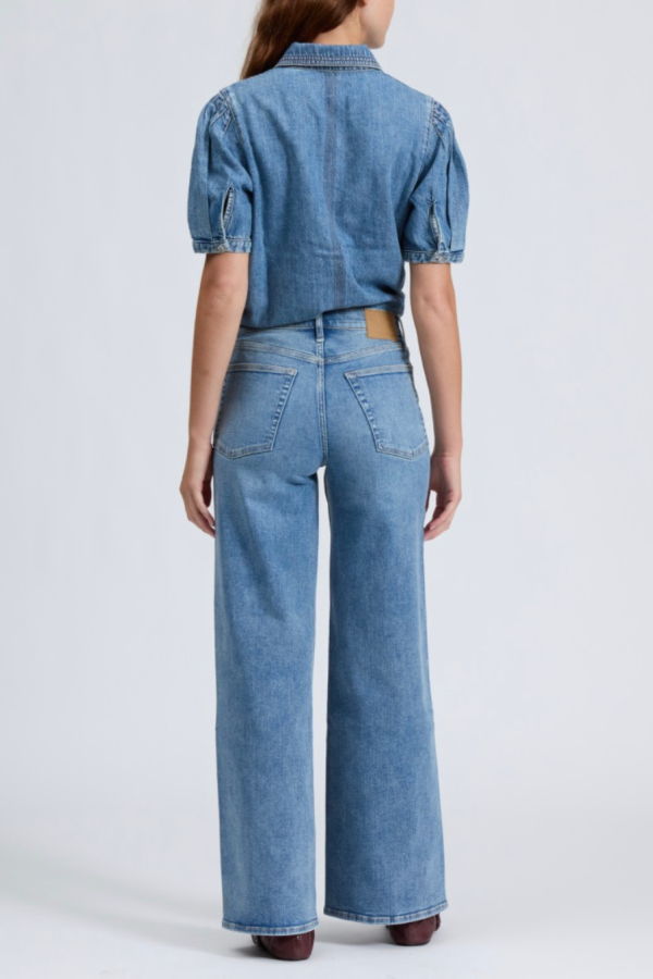 Rag & Bone Flexi Andi Full Wide Leg Jean - Lyon