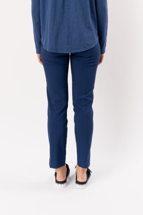 ELLIOTT LAUREN Pull On Straight Leg Pant - Navy