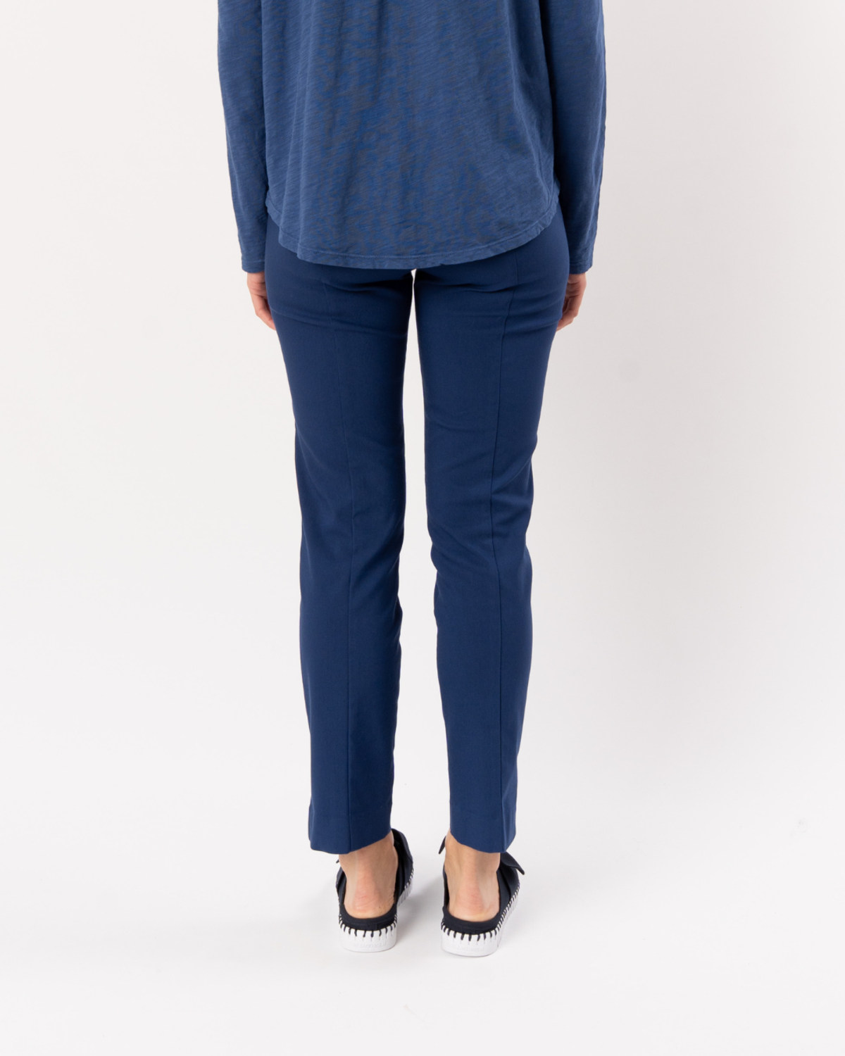 ELLIOTT LAUREN Pull On Straight Leg Pant - Navy - Image 2 of 5