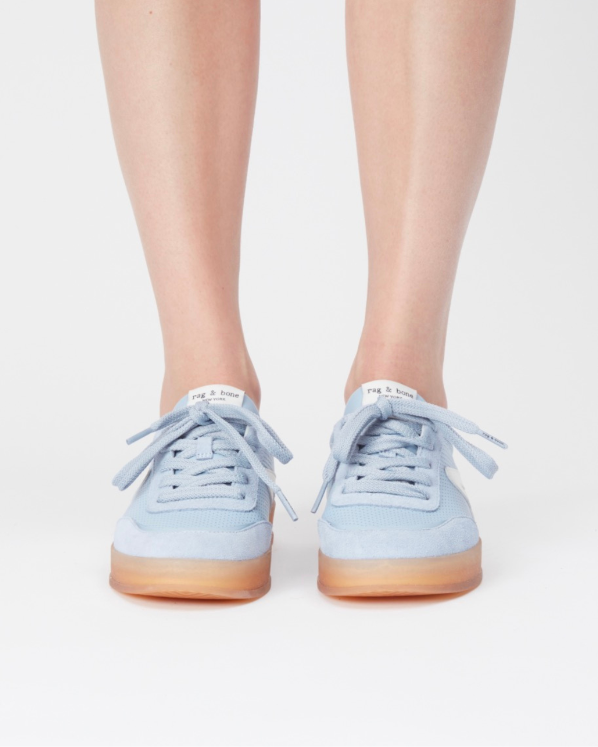 Rag & Bone Retro Court Sneaker - Sky Blue - Image 4 of 6