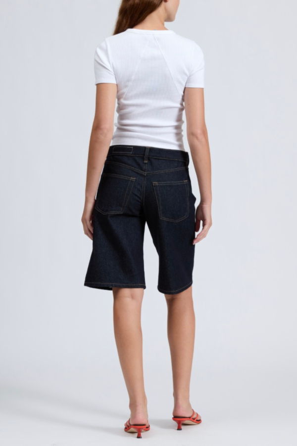 Rag & Bone The Essential Rib Short Sleeve Crew Tee - White